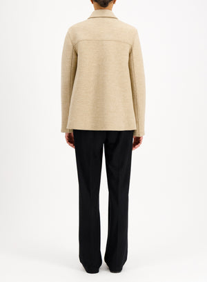 travel mac coat boiled wool