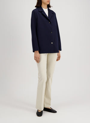Overshirt diagonal crafted with Loro Piana fabric