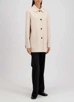 Chore jacket light pressed wool