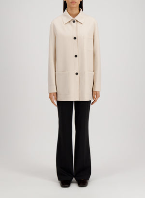 Chore jacket light pressed wool