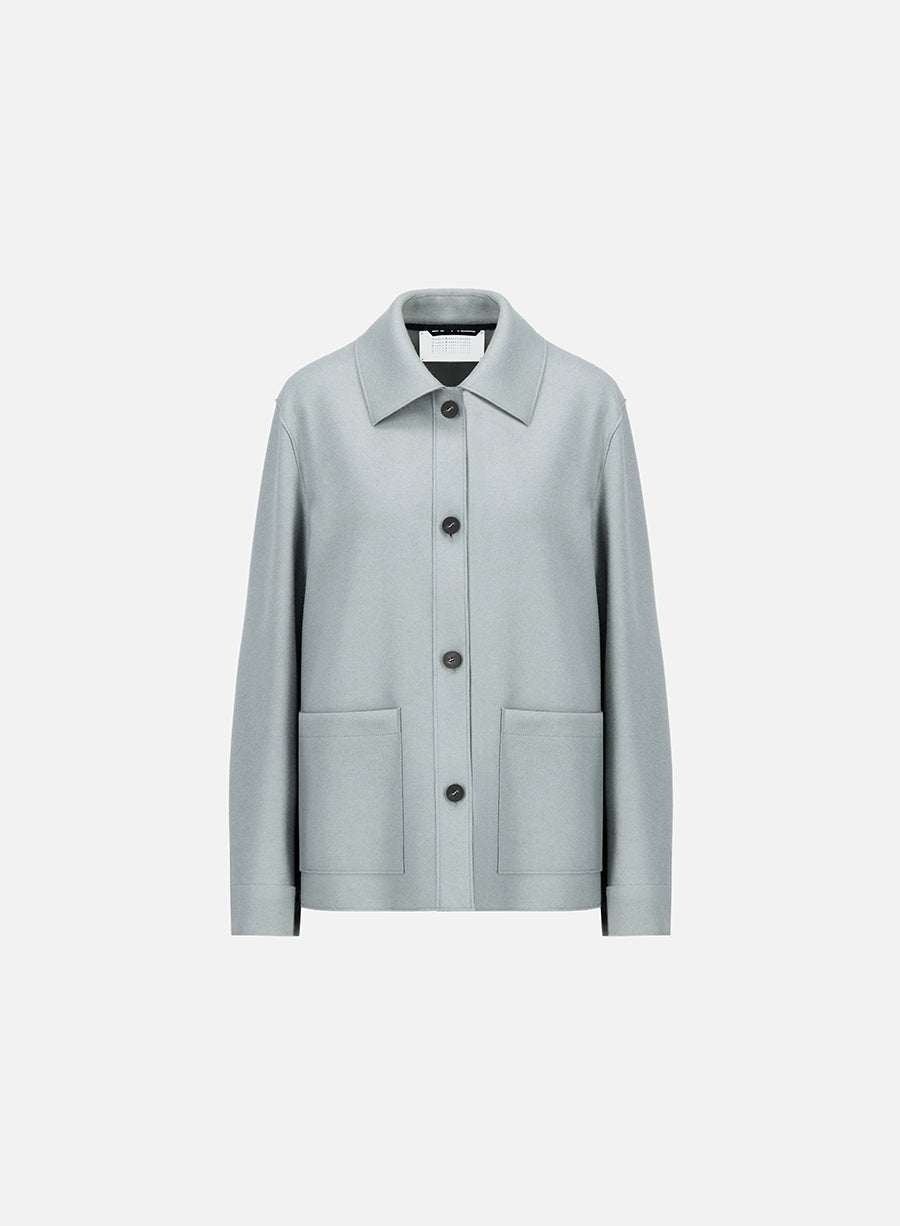 Linen honeycomb chore jacket
