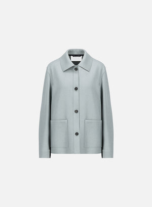 Linen honeycomb chore jacket