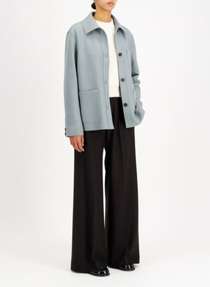 Linen honeycomb chore jacket