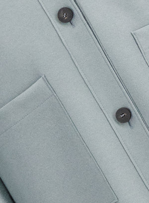 Linen honeycomb chore jacket