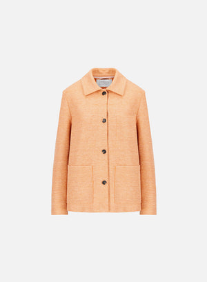 chore jacket linen honeycomb