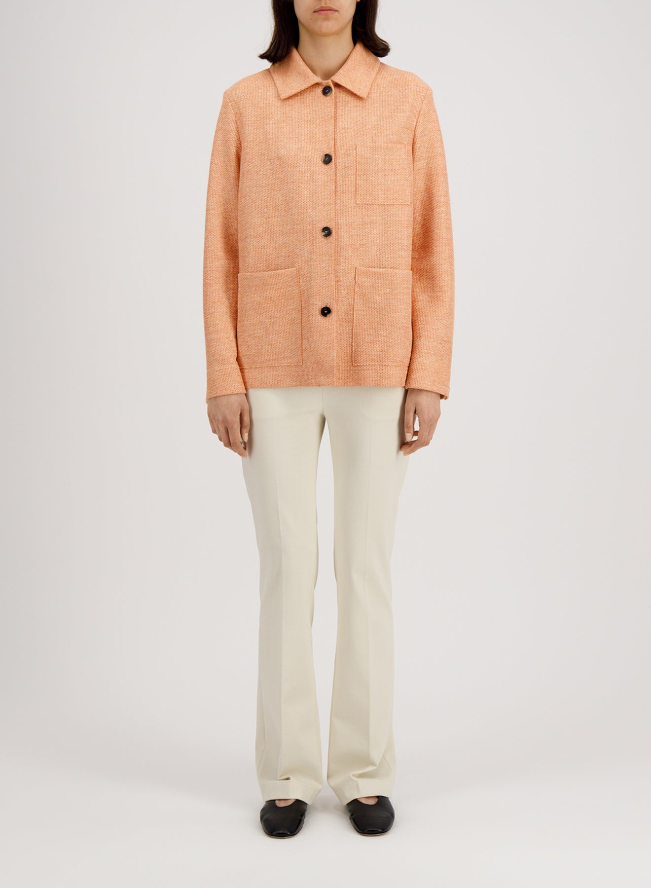 chore jacket linen honeycomb