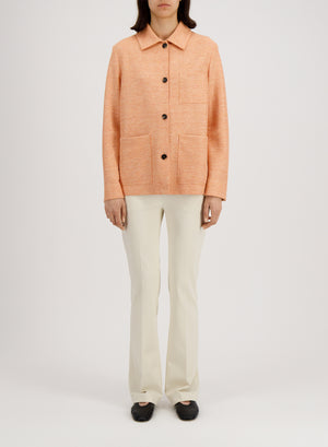 chore jacket linen honeycomb