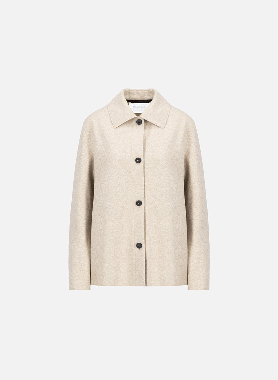 Cashmere Flannel Chore Jacket Crafted from Loro Piana Fabric