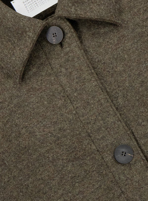 Country cape in boiled wool