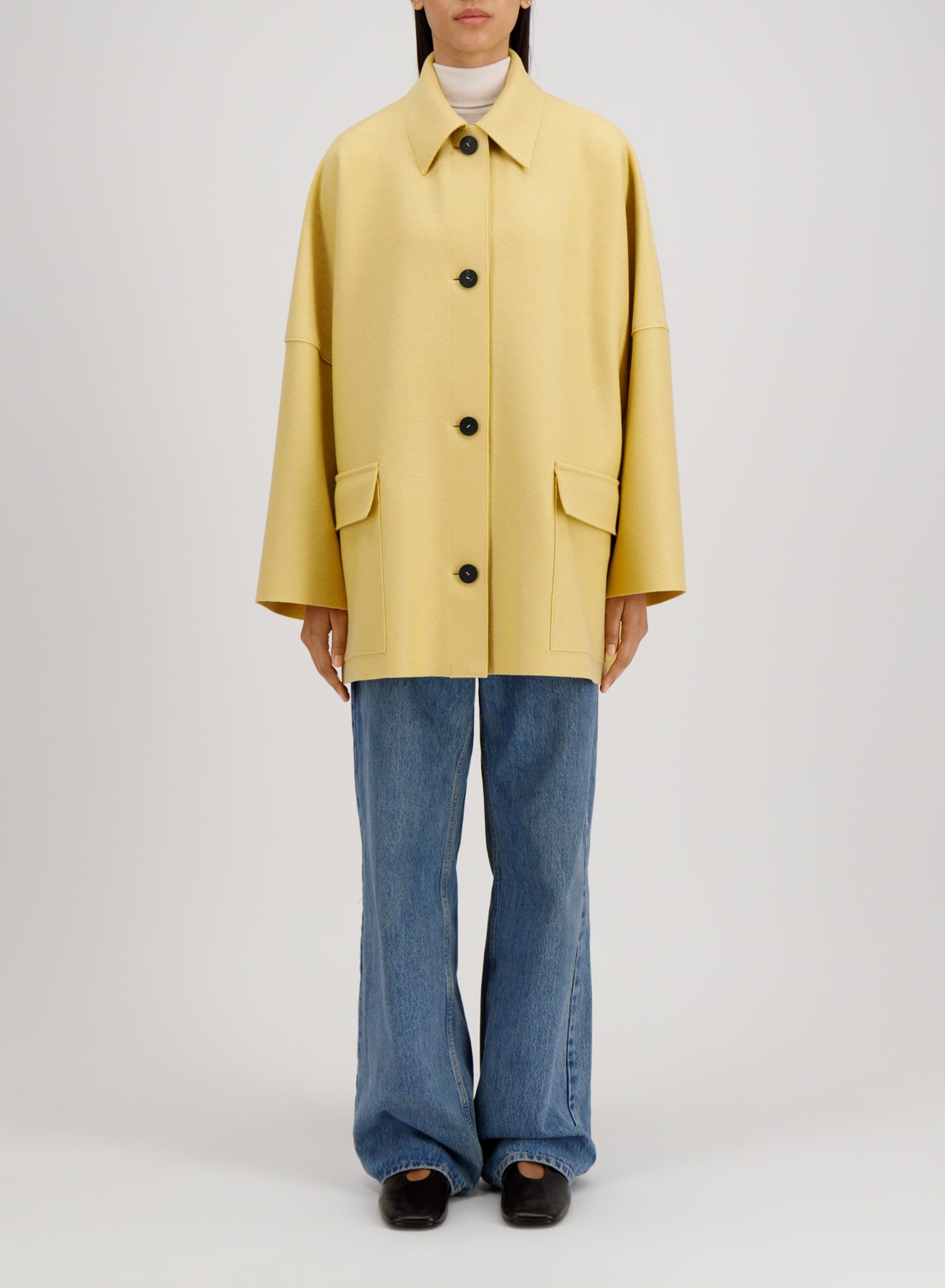 Country cape pressed wool