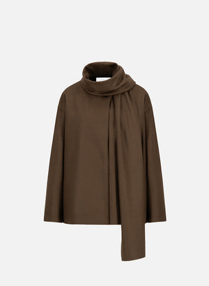 scarf jacket cashmere blend