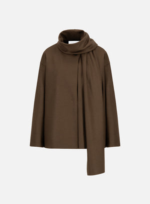 scarf jacket cashmere blend