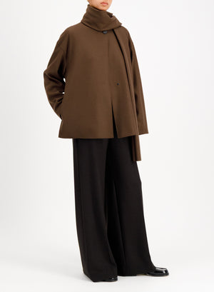 scarf jacket cashmere blend