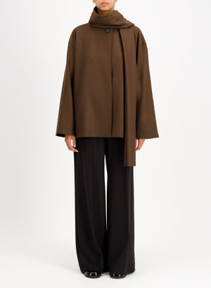 scarf jacket cashmere blend