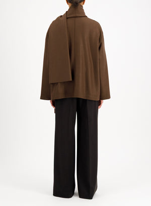 scarf jacket cashmere blend