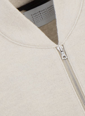 Oversized bomber boiled wool