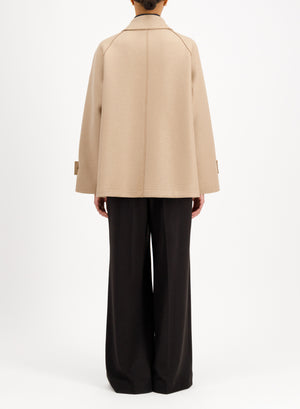 raglan jacket pressed wool