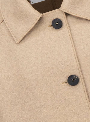 raglan jacket pressed wool
