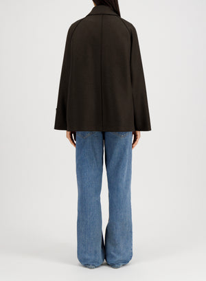 Raglan jacket in pressed wool