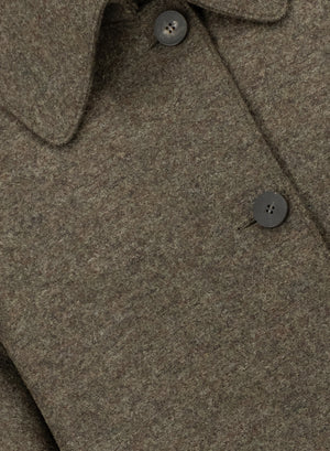 Puff sleeves jacket pressed wool