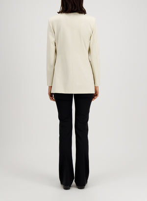 collarless jacket with s.p. techno viscose