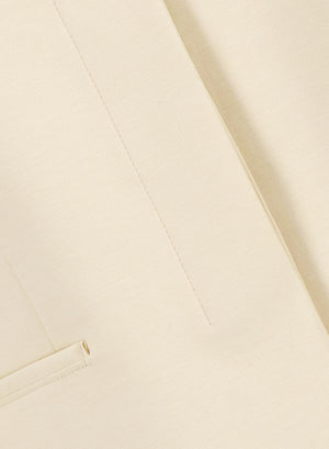collarless jacket with s.p. techno viscose
