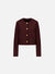 uncollared jacket light pressed wool