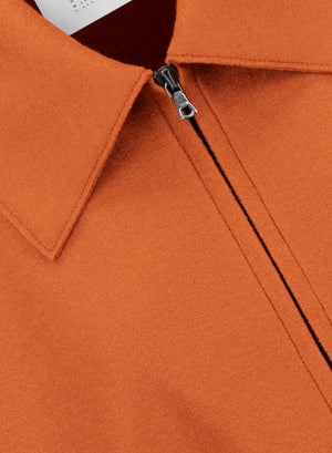 raglan drawstring jacket light pressed wool