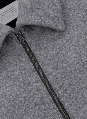 raglan drawstring jacket bouclé