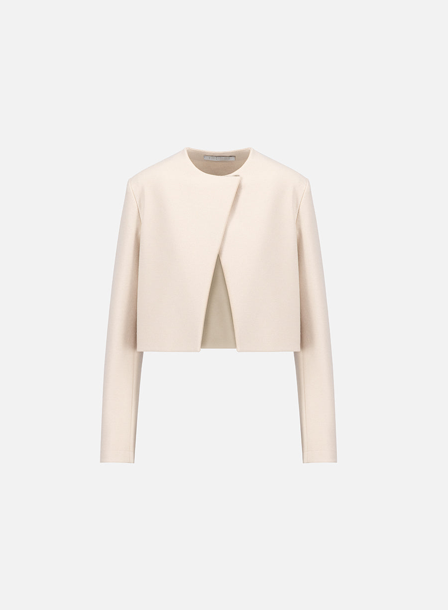 Women bolero light pressed wool