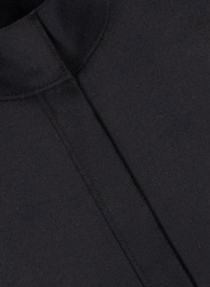 High collar waistcoat cashmere blend