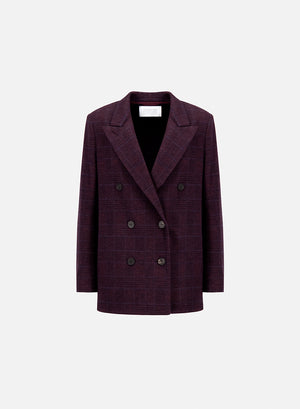 Slouchy peacoat crafted with Loro Piana fabric