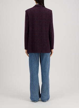Slouchy peacoat crafted with Loro Piana fabric