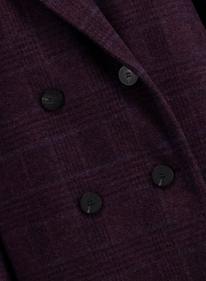 Slouchy peacoat crafted with Loro Piana fabric