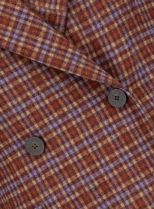 d.b. blazer with shoulder pads multicolour check