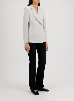 Blazer with shoulder pads bicolour frisé