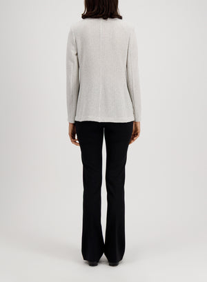 Blazer with shoulder pads bicolour frisé