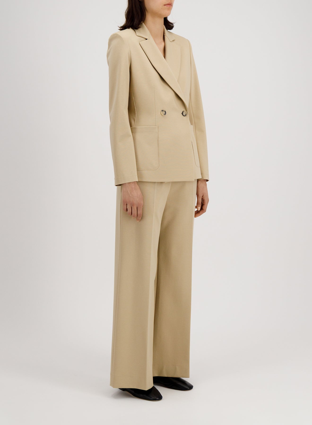 Blazer with shoulder pads techno viscose