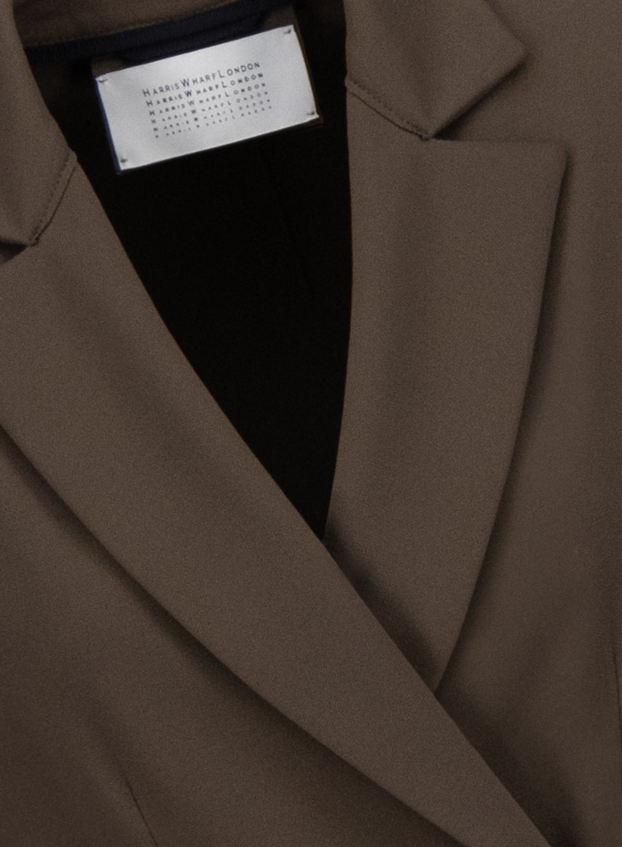 Blazer with shoulder pads techno viscose