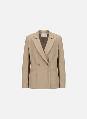 Blazer with shoulder pads rayon