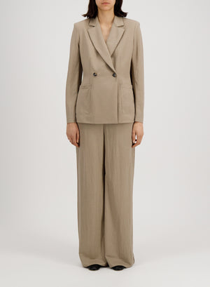 Blazer with shoulder pads rayon