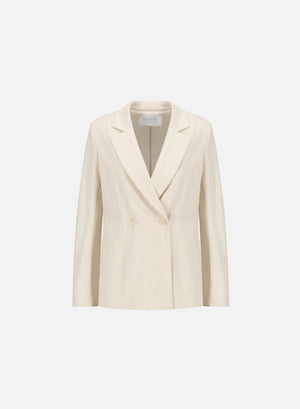 Blazer with shoulder pads rayon