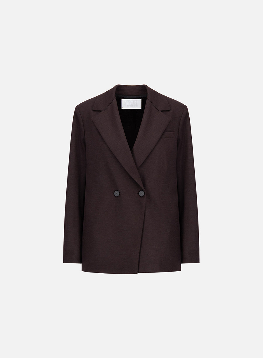 d.b. big lapel blazer with s.p. superfine merino