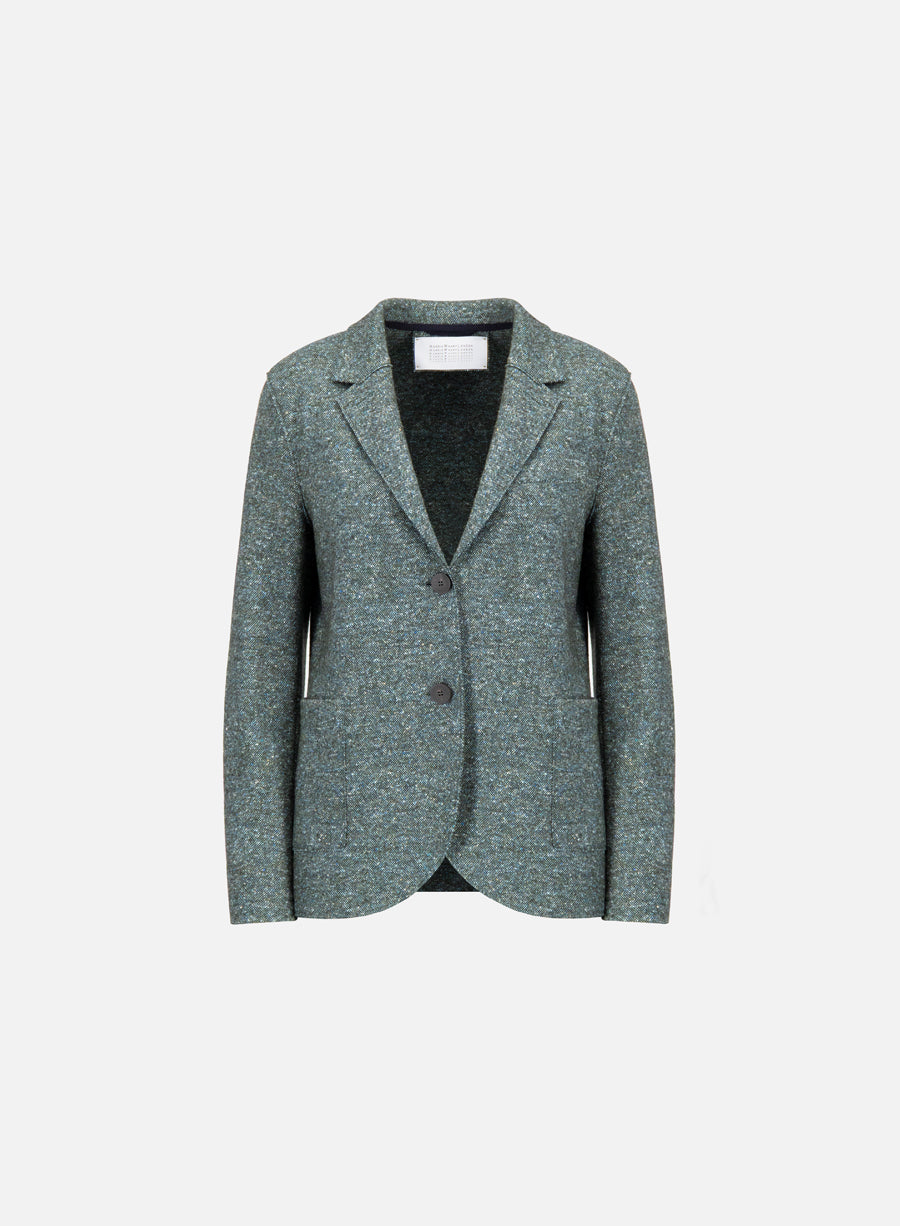 stand up collar blazer donegal