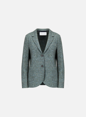stand up collar blazer donegal