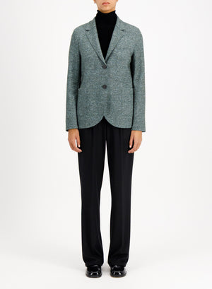 stand up collar blazer donegal