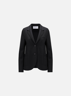Stand up collar blazer light pressed wool