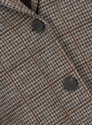Stand up collar blazer p.o.w. crafted with Loro Piana fabric