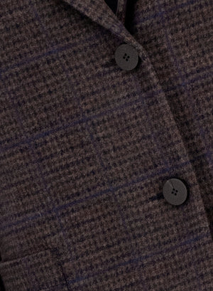 Stand up collar blazer p.o.w. crafted with Loro Piana fabric
