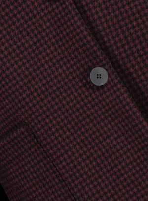 Stand up collar blazer patterned moleskin